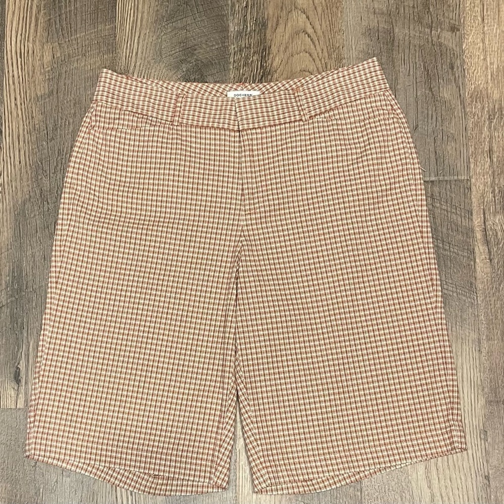Dockers Plaid ideal fit metro Bermuda Shorts‎ 8